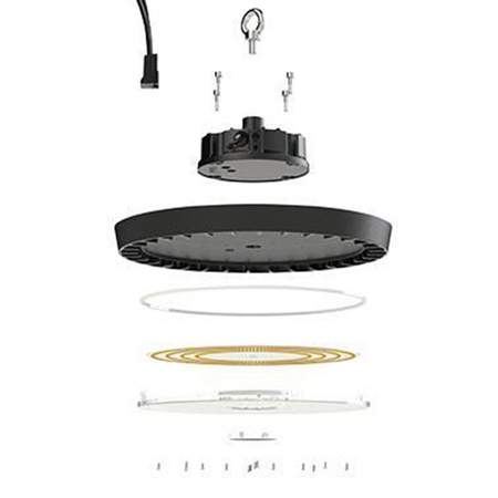 Lampa Przemysłowa LED Wisząca Oprawa High Bay 200W 22000lm 5000K Ściemnialna IP65