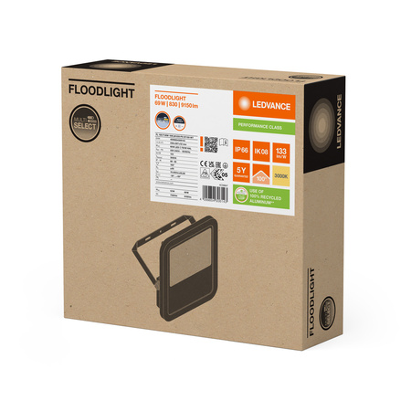 Naświetlacz LED Reflektor Zewnętrzny Lampa 69W 9150lm 3000K IP66 Biały Floodlight Ledvance