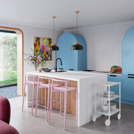 Lampa Sufitowa Wisząca Zwis E27 Okrągła Czarna Brązowa Skandynawska Marion Sollux