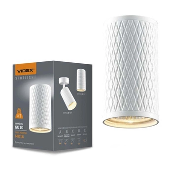 Oprawa Natynkowa HALOGENOWA SPOT Lampa Sufitowa 1x GU10 Biała TALEN Videx