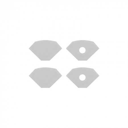 Profil Aluminiowy do LED Biały Narożny 2m z Mlecznym Kloszem i Zaślepkami Ecolight