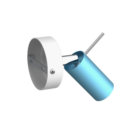 Lampa Ścienna Kinkiet PRESTON Niebieska Biała 1x mini GU10 Milagro