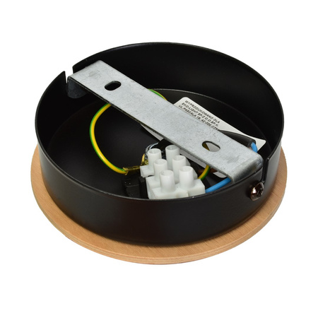 Lampa wisząca w stylu skandynawskim sufitowa MiLAGRO DAMA 1x E27 Drewno + metal