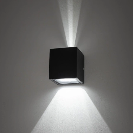 Lampa Ogrodowa Zewnętrzna Kinkiet Elewacyjny Oprawa Natynkowa G9 Grafitowa Wodoodporna IP44 Nowoczesna KHUMBU 4443 Nowodvorski