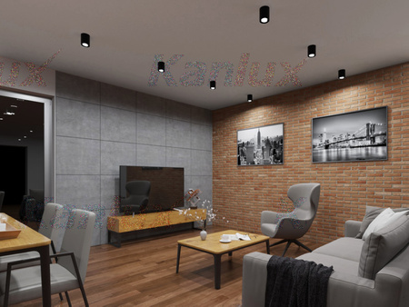 Oprawa natynkowa halogenowa ruchoma SPOT okrągła BORD GU10 czarny mat IP20 Kanlux