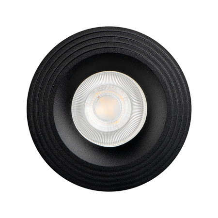 Oprawa sufitowa podtynkowa LIGLO DSO GU10/GU5.3 Okrągła Czarna Matowa KANLUX