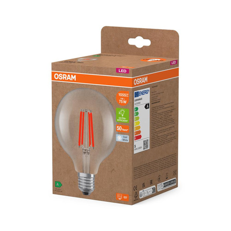 Żarówka LED G95 Kula E27 5W = 75W 1055lm 4000K Neutralna 330° Filament CLASSIC ENERGY EFFICIENCY Osram