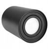 Oprawa Natynkowa Halogenowa Spot Tuba Ruchoma GU10 Okrągła Czarna 115mm 