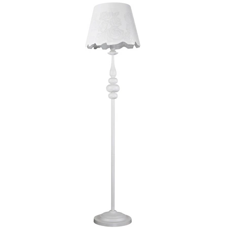 Lampa podłogowa stojąca Fabrizia 1xE27 biała 150cm - GOLDLUX (Polux)