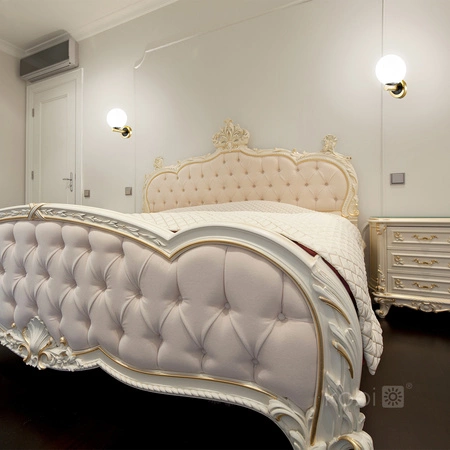 Kinkiet Ścienny Lampa Natynkowa G9 Czarna Złota Globe Elegance Kobi