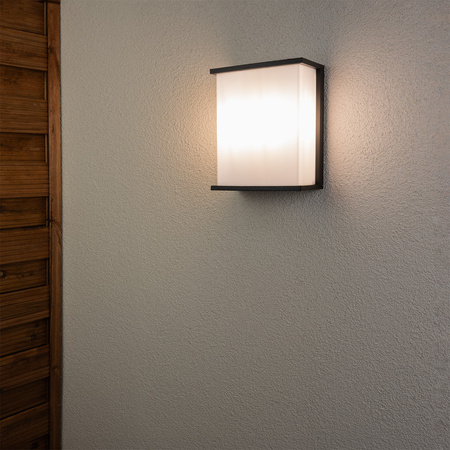 Lampa Ogrodowa Zewnętrzna Ścienna Kinkiet Elewacyjny 2x E27 Prostokątny LEVIS LUMILED