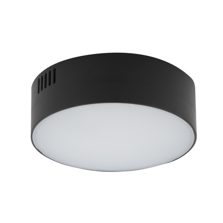 Plafon Lampa Sufitowa Oprawa Natynkowa LED 15W 1200lm 3000K Ciepła Czarna LID ROUND 10406 Nowodvorski
