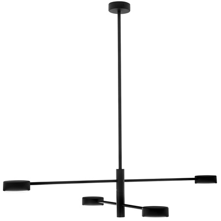 Lampa Sufitowa Wisząca LED 4x GX53 Żyrandol Reflektor Czarna OVILO LUMILED