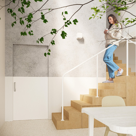 Lampa Ścienna Kinkiet E27 Prostokątna Biała Nowoczesna Subani Sollux