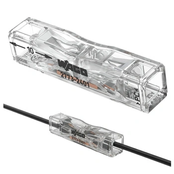 Złączka Instalacyjna Szybkozłączka 2773-2401 Przelotowa na Drut 2x4mm WAGO