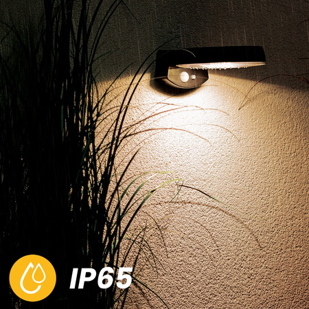 Kinkiet Ogrodowy Elewacyjny LED Lampa Solarna Oprawa z Czujnikiem Ruchu i Zmierzchu 4000K IP65
