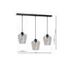 Lampa wisząca SANTIAGO 3xE27 Klosz Transparentne Szkło MLP6608 Metal + Szkło