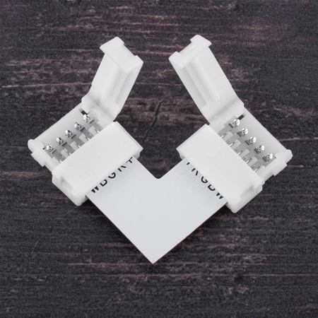 Złączka kątowa do taśmy LED 5PIN zatrzask 12mm