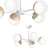 Lampa Sufitowa Żyrandol SFERA Drewniana 5xE14 Milagro