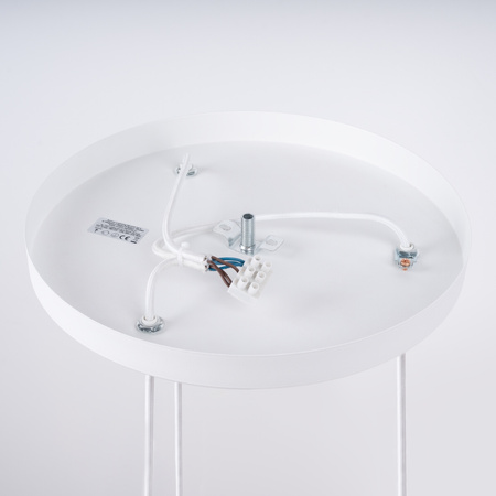 Lampa Sufitowa Wisząca Zwis 3x E27 Nieregularna Biała Nowoczesna Nicus Sollux