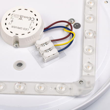 Plafon LED Panel Natynkowy Lampa Sufitowa Oprawa WOODY 24W 4000K Okrągły IP44 32cm LUMILED