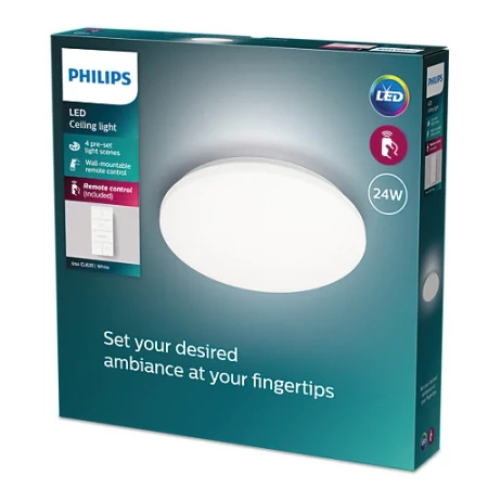 Plafon LED Lampa Sufitowa 24W 2700-6500K ŚCIEMNIALNY CCT 38cm IZSO + PILOT PHILIPS