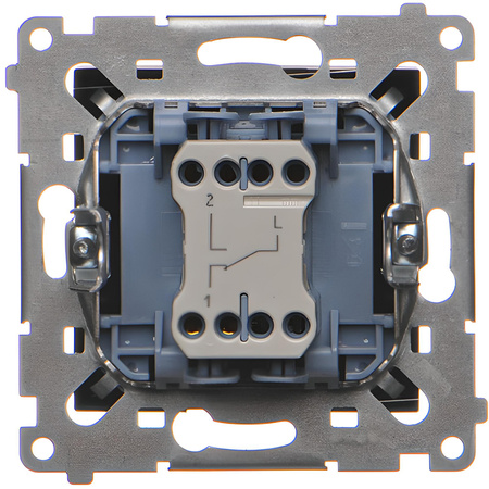 Włącznik Światła Pojedynczy Schodowy Wyłącznik Jednobiegunowy Czarny DW6.01/49 KONTAKT SIMON