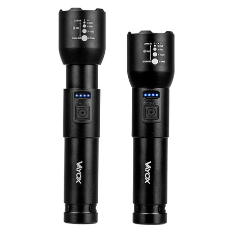 Latarka akumulatorowa LED Klasyczna 20W 800lm Lampka Ręczna Mocna ZOOM VA0180 VAYOX