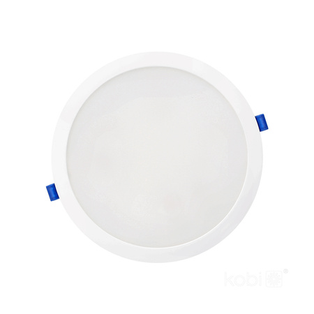 Oprawa Podtynkowa LED Downlight Lampa Punktowa 12W 1200lm 4000K Neutralna Oczko Spot Biała IP40 Sigaro Kobi