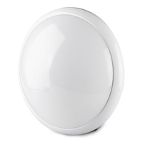 Plafon LED Lampa Sufitowa E27 IP44 Okrągła Z czujnikiem mikrofalowym Czarna VT-8002 C V-TAC