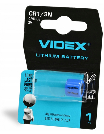 Bateria Litowa Guzikowa Videx CR1 3N 3V Blister 1szt