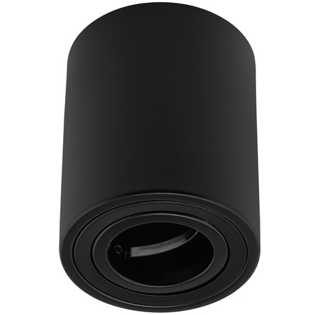 Oprawa Natynkowa HALOGENOWA Spot Tuba Ruchoma LUNDO GU10 LUMILED Okrągła Czarna 80mm