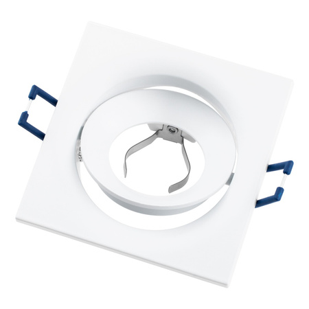 Oprawa Halogenowa Podtynkowa Sufitowa Kwadratowa Ruchoma Biała GU10