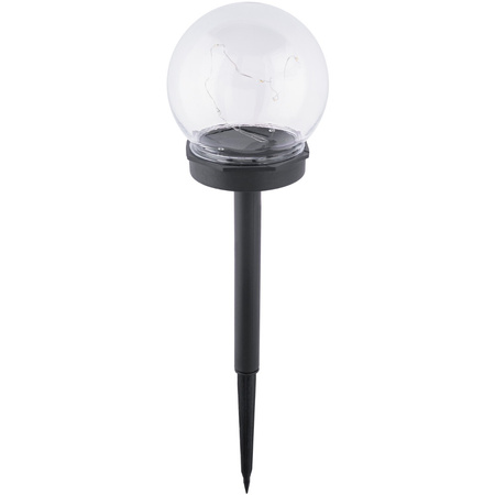 Lampa Solarna LED Ogrodowa Wbijana Ozdobna Kula 3000K IP44 10cm