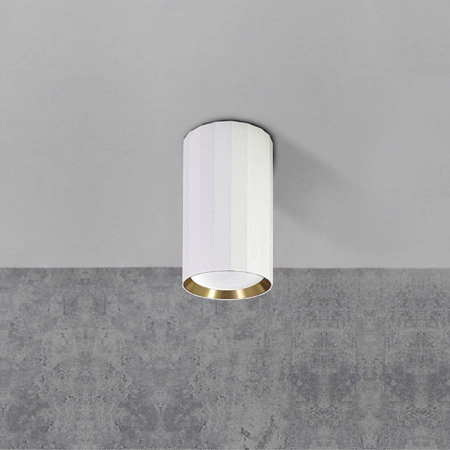 Oprawa Natynkowa Punktowa Spot GU10 Biała Złota NICEA Sanico Goldlux