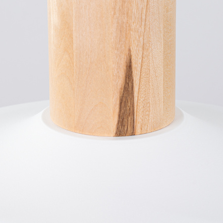 Lampa Sufitowa Wisząca Zwis E27 Okrągła Biała Skandynawska Indy Sollux