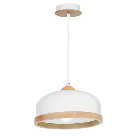 Lampa Wisząca Sufitowa STUDIO Biała 1xE27 Milagro