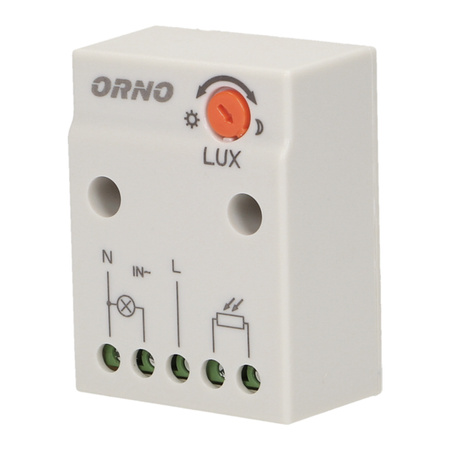 Czujnik Zmierzchowy Z Hermetyczną Zewnętrzną Sondą 2300W IP65 Biały ORNO