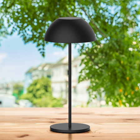 Lampka Dekoracyjna LED 1.8W 160lm 2700K Ciepła Czarna IP44 Ściemnialna Tanzania Sanico Goldlux