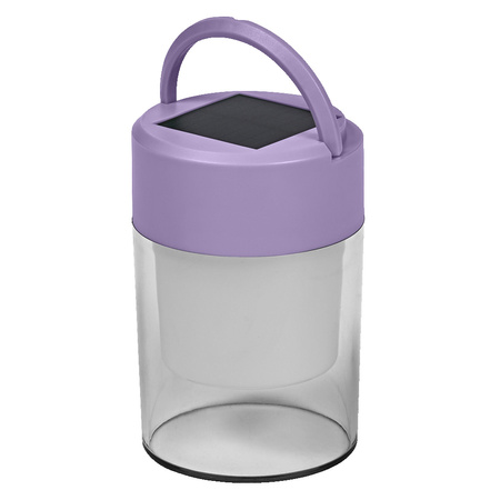 Lampa Solarna LED Ogrodowa Stojąca Latarenka 0.42W 20lm 3000K Ciepła Ściemnialna Fioletowy IP44 Endura Osram