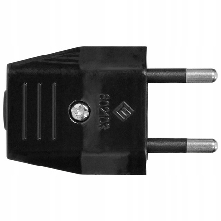 Wtyczka Elektryczna Płaska Bez Uziemienia Wtyk 2P 25A 250V Biała ORNO