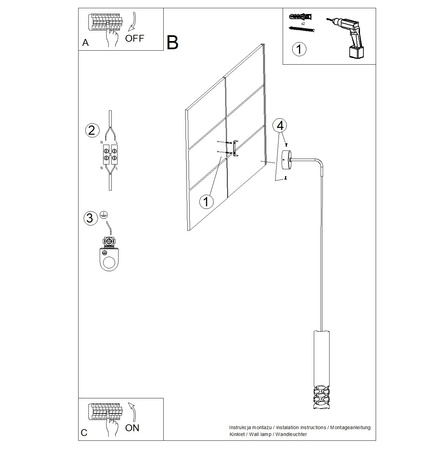 Lampa Ścienna Kinkiet GU10 Biała LIRO Ocean Green SL.1695 Sollux