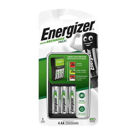 ŁADOWARKA ENERGIZER MAXI+ 4x AKUMULATOR R6 AA POWER PLUS