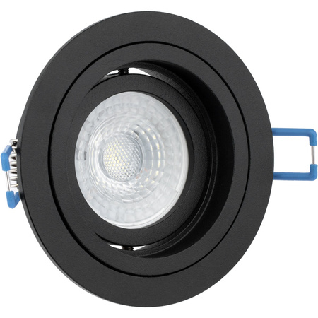 Oprawa HALOGENOWA Podtynkowa Ruchoma GU10 MR16 Okrągła Czarna CASSIO LUMILED