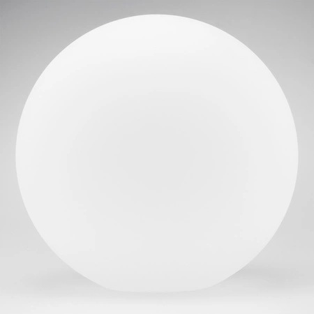 Lampa Ogrodowa Wbijana Zewnętrzna E27 Biała KULA Świetlna 35cm 230V