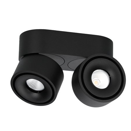 Oprawa Sufitowa Reflektor Regulowany LED 18W 1050lm 3000K Ciepła Ściemnialna CRI90 Czarna Lahti Kobi