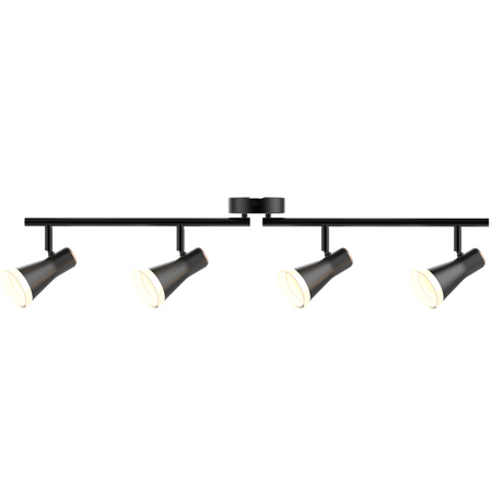 Lampa sufitowo-ścienna ruchoma regulowana 16,8W LED BERG 4 czarny 3000K GOLDLUX (Polux)