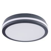 Plafon LED Lampa Sufitowa Czujnik Ruchu Natynkowa 30W 3120lm CCT IP65 Grafitowa BENO KANLUX