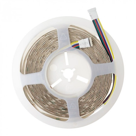 Taśma LED Pasek SMD 5050 14.4W/m 60LED/m 12V 2700-6500K Wielokolorowa RGB + zmienna CCT IP63 Rolka 5m Ecolight