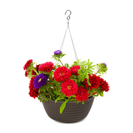 Doniczka Misa Dekoracyjna Donica Wisząca 24cm Ogrodowa Osłonka do Kwiatów JERSEY Mokka